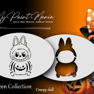 My Paint Mania Creepy Halloween Doll Labubu My Paint Mania Creepy Halloween Doll Labubu